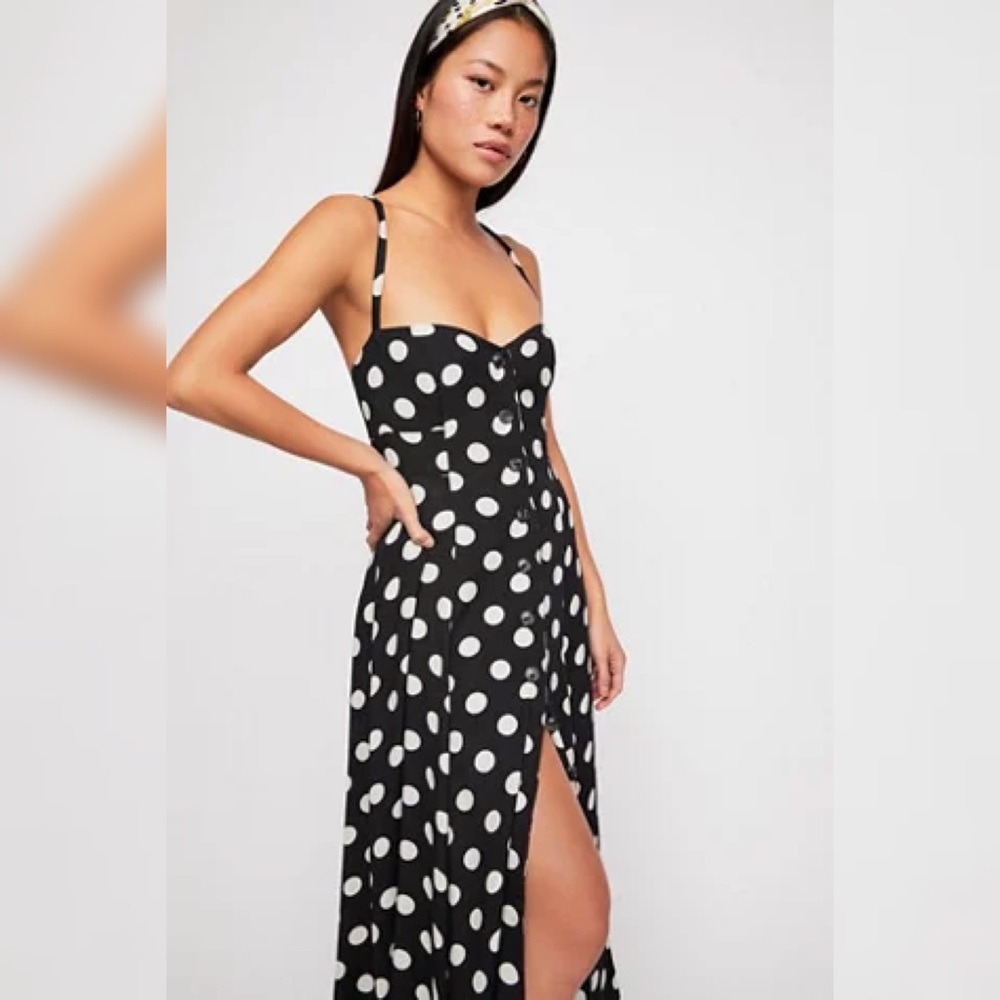 NWOT Free People the one dot midi dress